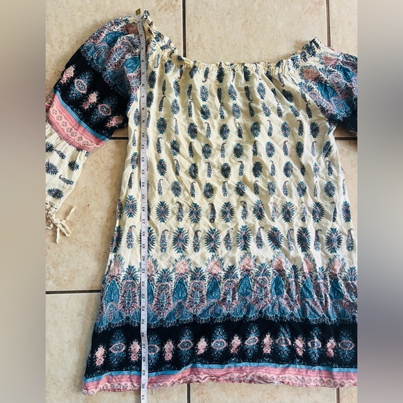 Kori America Bohemian boho Tassel colorful print
Mykonos Summer dress sz S - Picture 3 of 7
